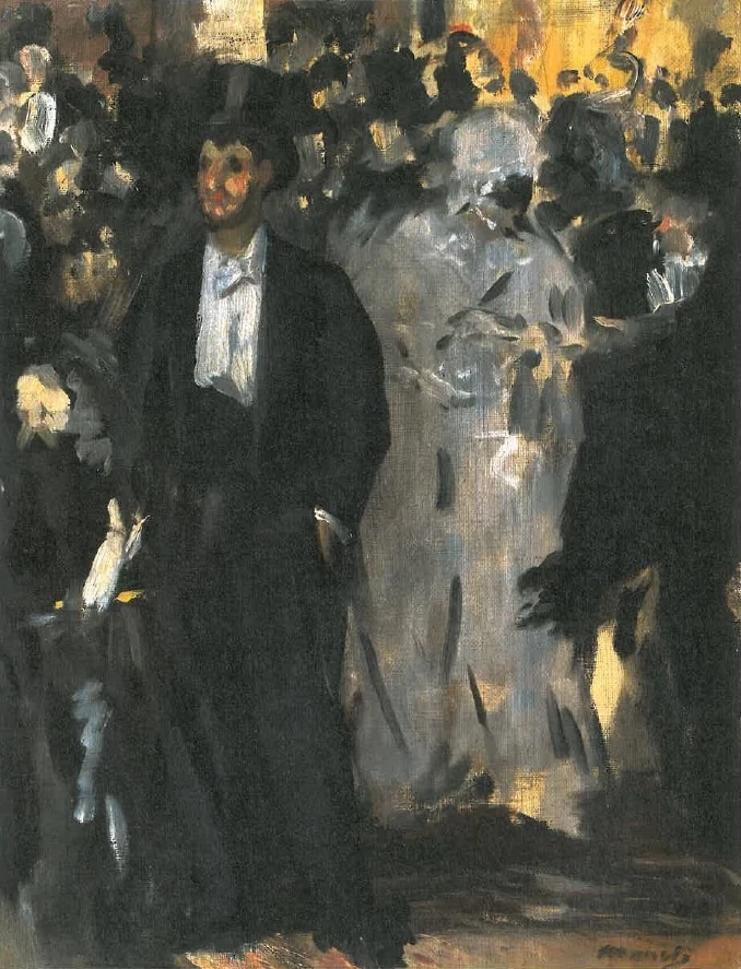 27-Édouard Manet, Ballo in maschera all'opera, 1873  